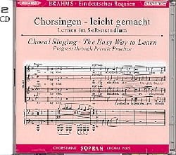 Ein Deutsches Requiem Opus 45. Voix Soprano 2 CD - BRAHMS - Partition