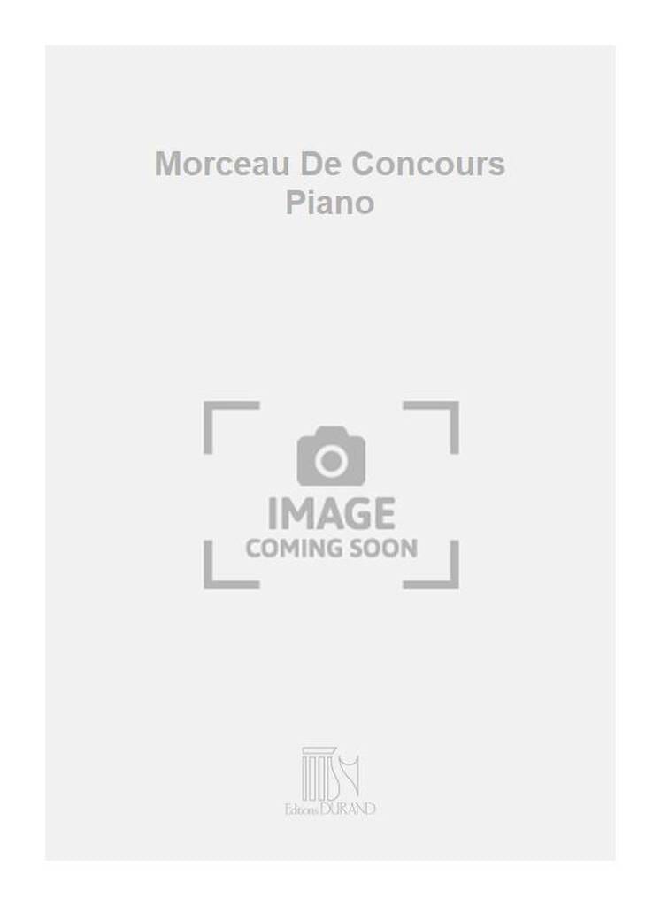 Morceau de Concours DEBUSSY Partition Piano