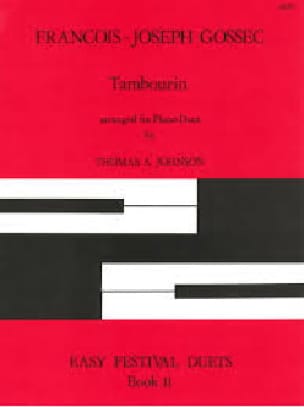 Tambourin François Joseph Gossec Partition Piano