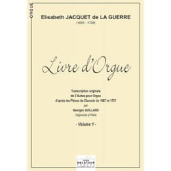 Livre D'orgue Volume 1 - de la Guerre Elisabeth-Claude Jacquet