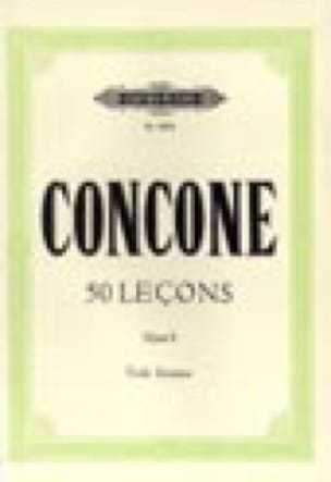 50 Leçons Opus 9 Voix Grave Giuseppe Concone Partition Pédagogie