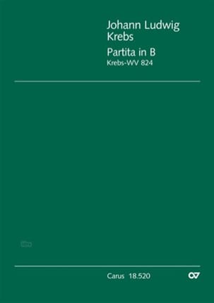 Partita en si bémol majeur Johann Ludwig Krebs Partition Clavecin