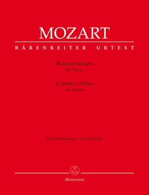 Airs de concert. Ténor MOZART Partition Mélodies