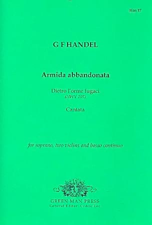 Armida abbandonata HAENDEL Partition Musique de chambre vocale
