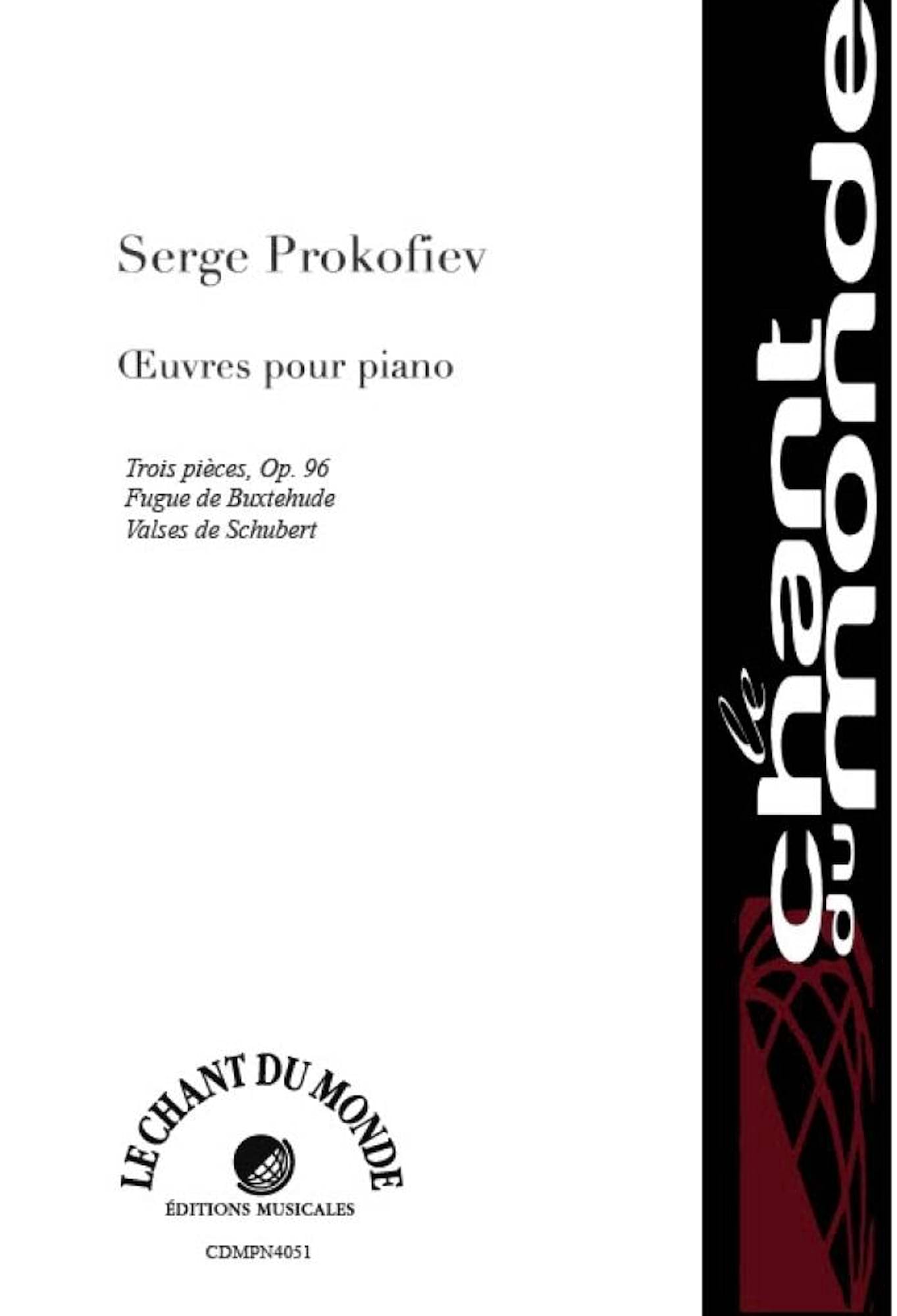 Oeuvres Pour Piano PROKOFIEV Partition Piano