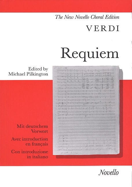 Requiem VERDI Partition Chœur