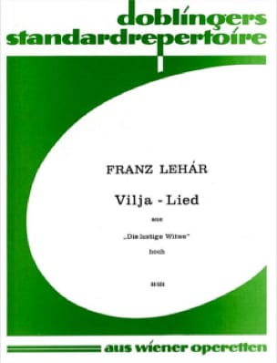 Vilja-Lied. Die Lustige Witwe LEHAR Partition Opéras