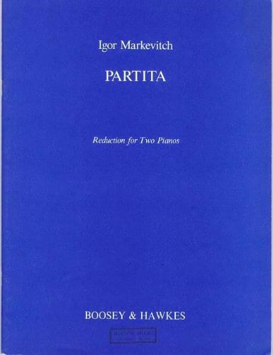 Partita. 2 Pianos Igor Markevitch Partition Piano