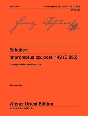 Impromptus op. post. 142 D 935 SCHUBERT Partition Piano