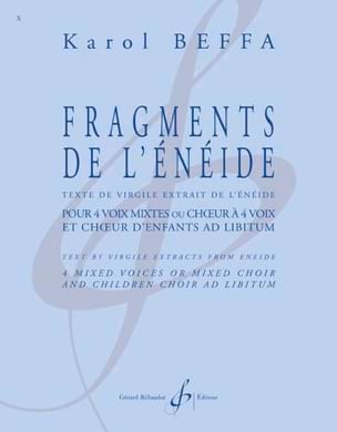 Fragments de l'Enéide Karol Beffa Partition Chœur