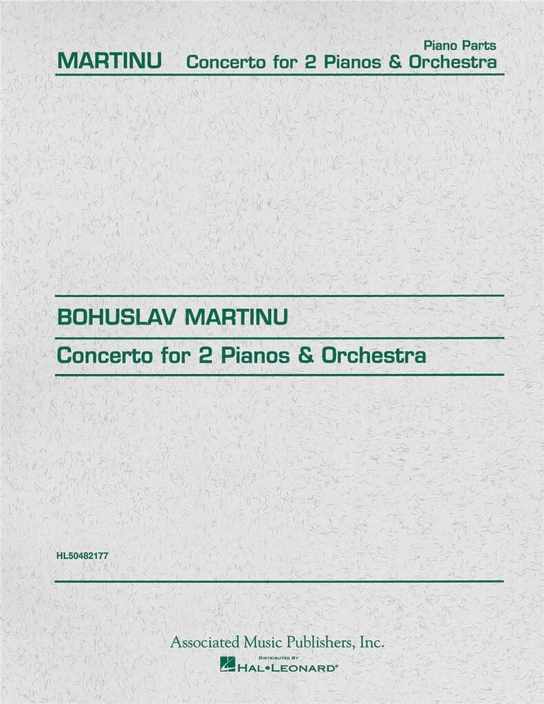 Concerto Pour 2 Pianos MARTINU Partition Piano
