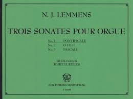 Sonate N°1 Pontificale Nicolas-Jacques Lemmens Partition Orgue