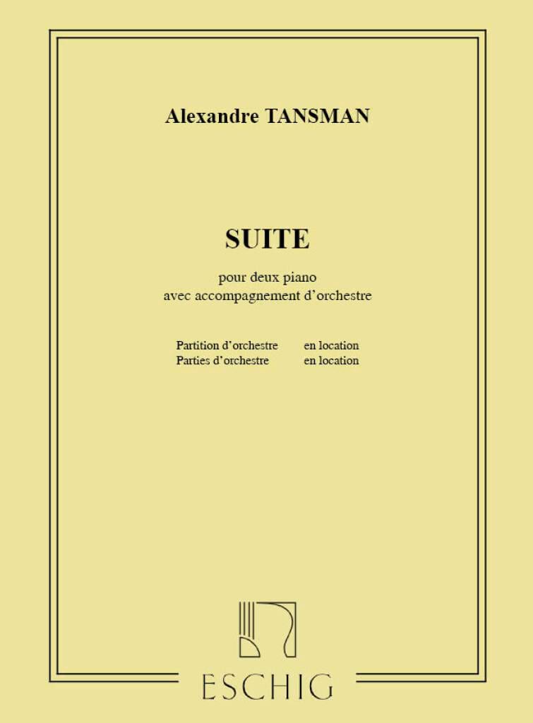 Suite Pour 2 Pianos. 3 Pianos. Alexandre Tansman Partition Piano