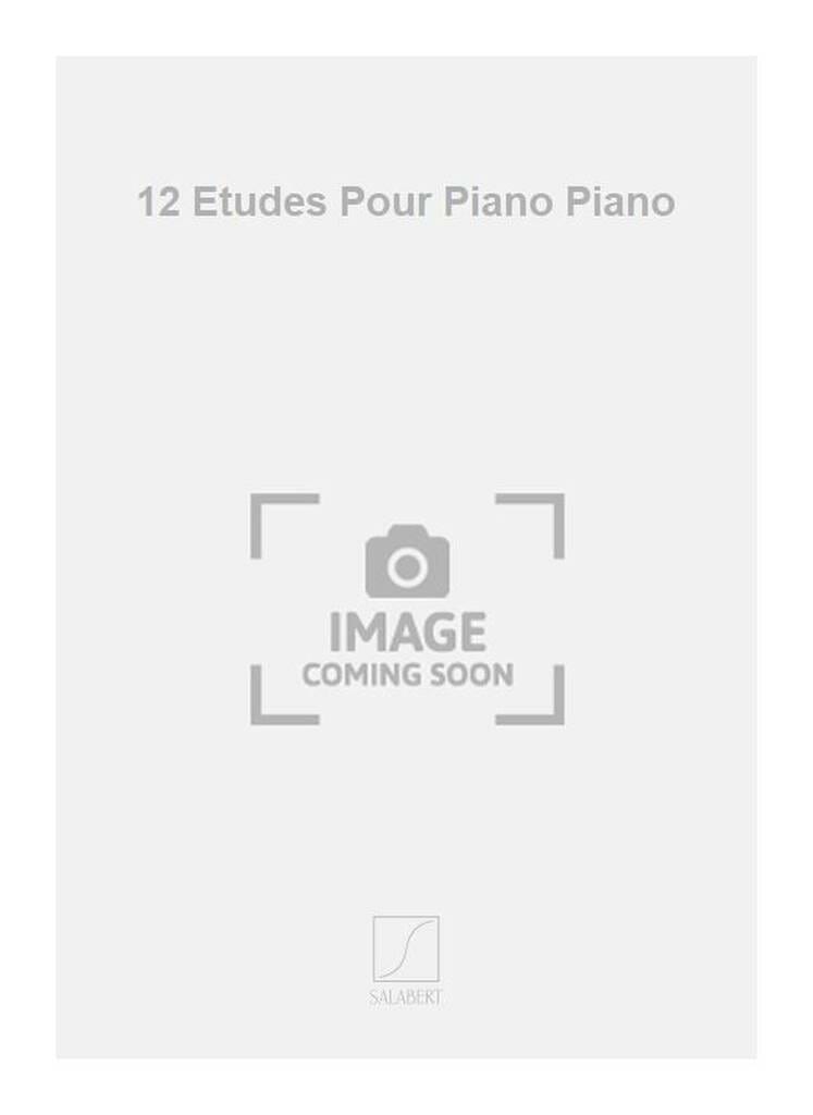 12 Etudes pour Piano Jacques Lenot Partition Piano