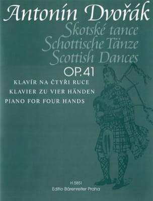 Danses Ecossaises Op. 41. 4 Mains DVORAK Partition Piano