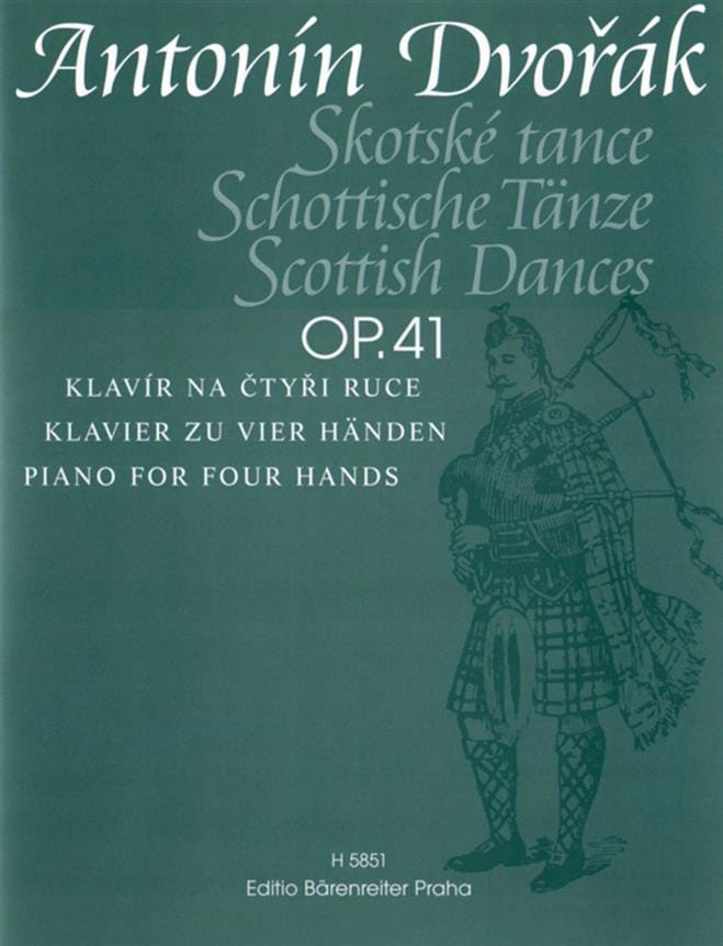 Danses Ecossaises Op. 41. 4 Mains - DVORAK - Partition - Piano