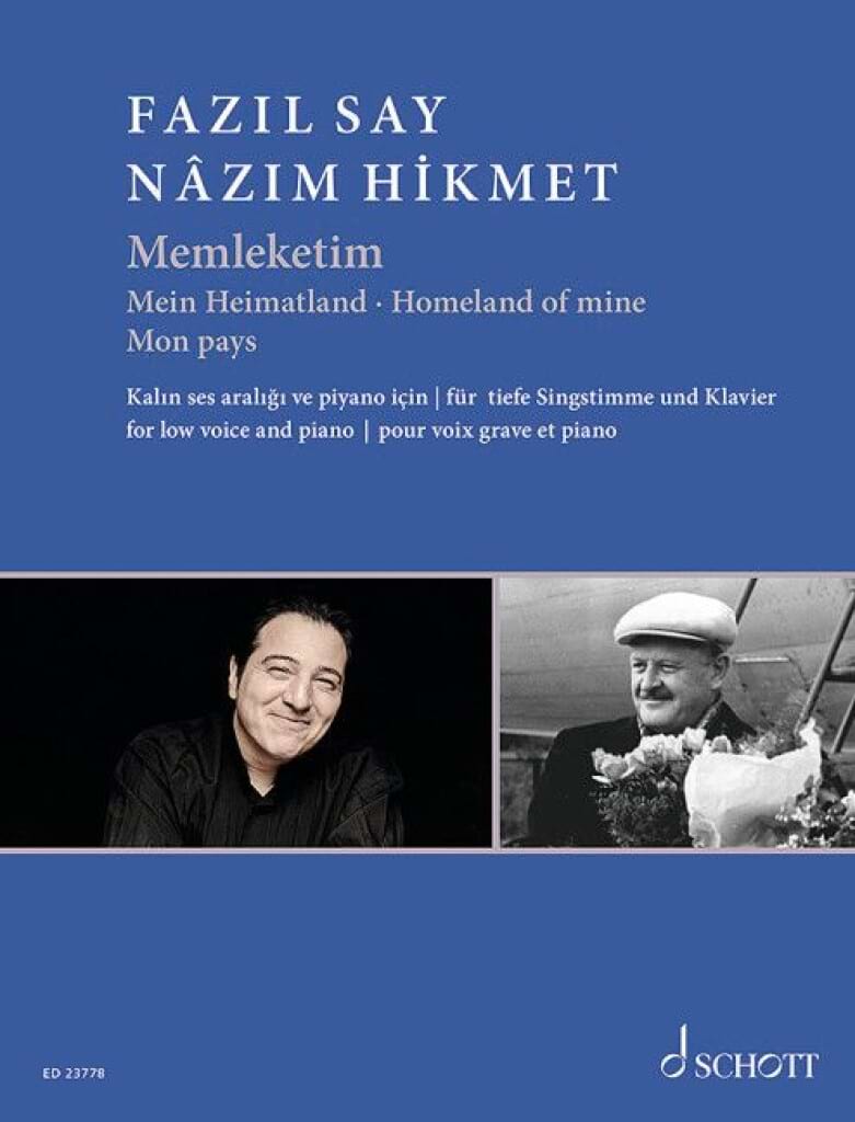 Memleketim op. 5 Nr. 9 Fazil Say Partition Mélodies