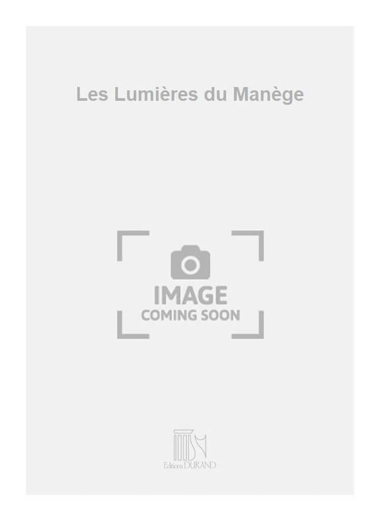 Les lumières du manège Jean-Frédéric Neuburger Partition Piano