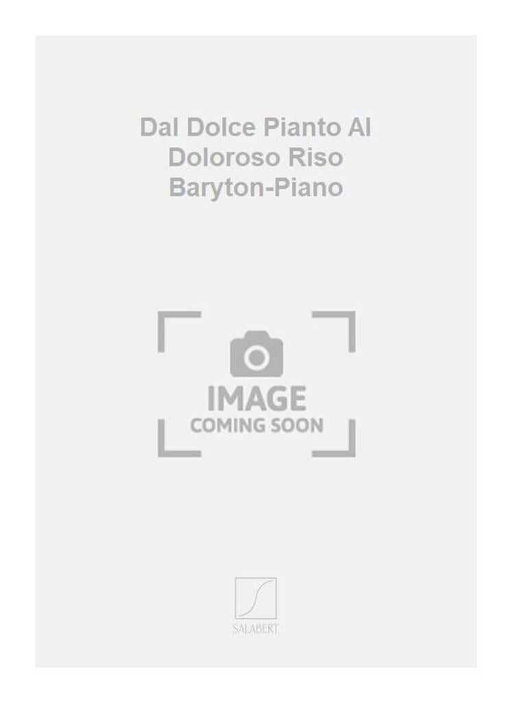 Dal Dolce pianto al doloroso riso Jacques Lenot Partition Mélodies