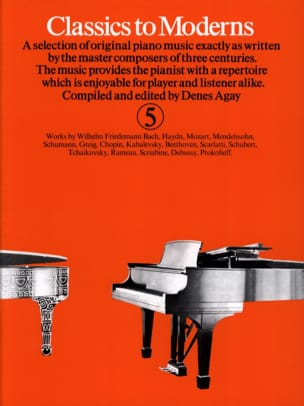Classics to Moderns Volume 5 Partition Piano