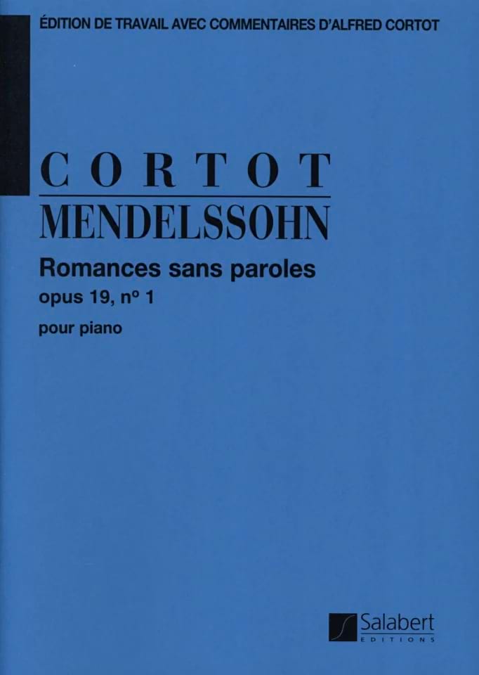 Romance Sans Parole - Sélection MENDELSSOHN Partition Piano
