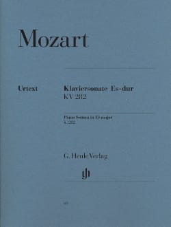 Sonate pour piano en Mi bémol majeur K. 282 189g - MOZART - Partition