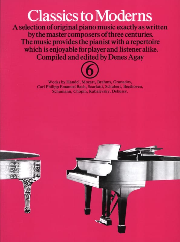 Classics To Moderns Volume 6 Partition Piano
