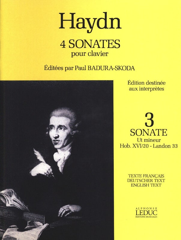 Sonate En Ut Mineur Hob 16-20 HAYDN Partition Piano