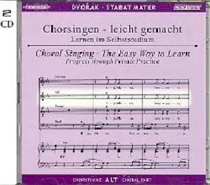Stabat Mater. 2 CD Alto DVORAK Partition Chœur