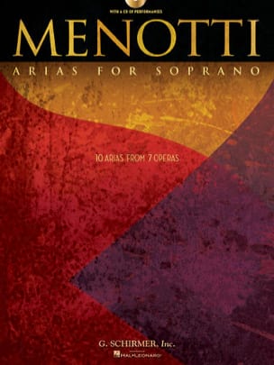Menotti Arias for Soprano Gian-Carlo Menotti Partition Opéras
