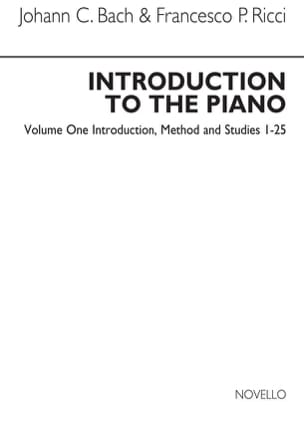 Introduction To The Piano Volume 1 Bach JC / Ricci Partition Clavecin