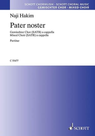Pater noster Naji Hakim Partition Chœur