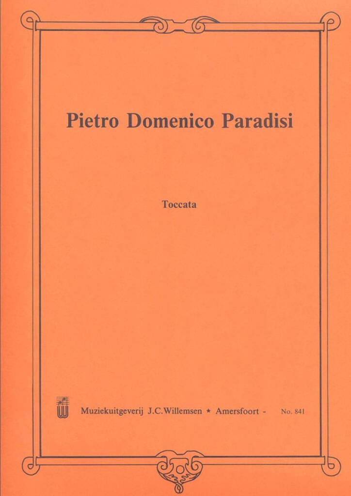 Toccata P.D. Paradisi Partition Orgue