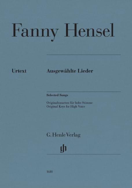 Ausgewählte Lieder- Sélection de Lieder - Fanny Hensel-Mendelssohn