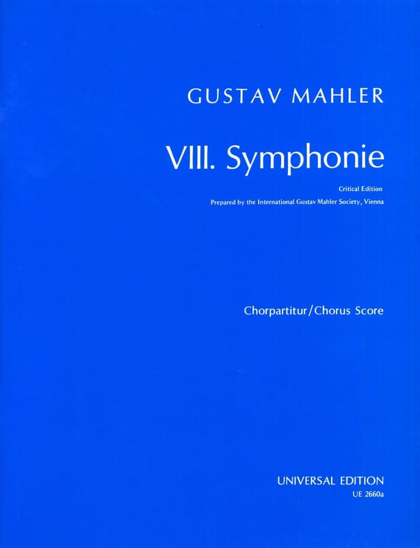 Symphonie N° 8 Choeur Seul MAHLER Partition Chœur