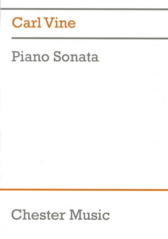 Sonate pour piano Carl Vine Partition Piano