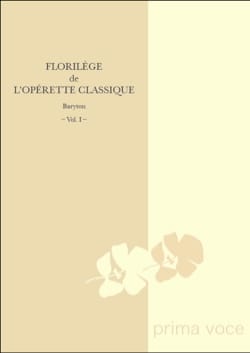Florilège de L'opérette Classique - Baryton, volume 1 - Partition