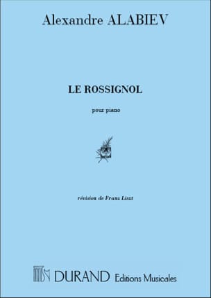 Le Rossignol Alexandre Alabiev Partition Piano