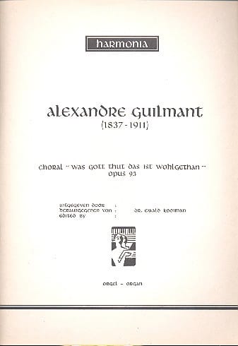 Choral Op. 93 Alexandre Guilmant Partition Orgue