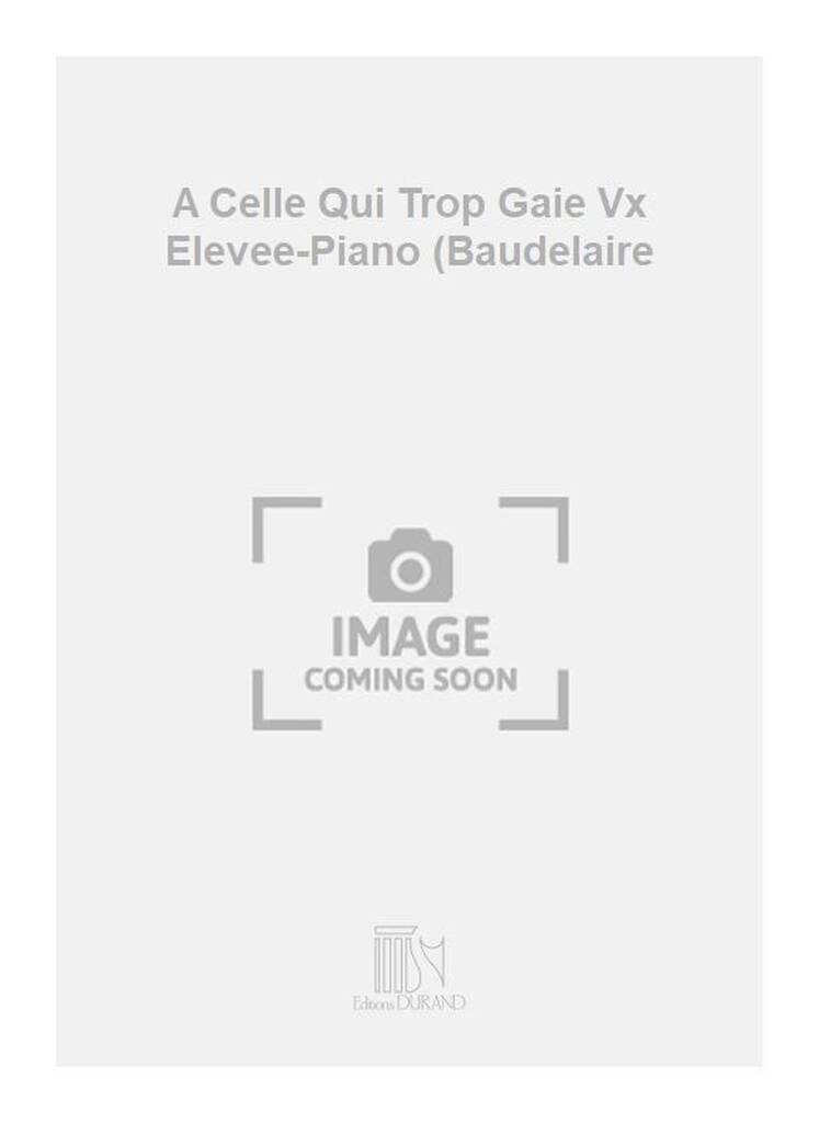 A Celle qui est trop gaie op.111-1 Henri Busser Partition Mélodies