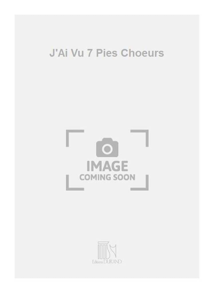 J'ai vu 7 pies op.117-2 Florent Schmitt Partition Chœur