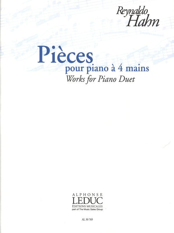 Pièces pour Piano à 4 mains - Reynaldo Hahn - Partition - Piano