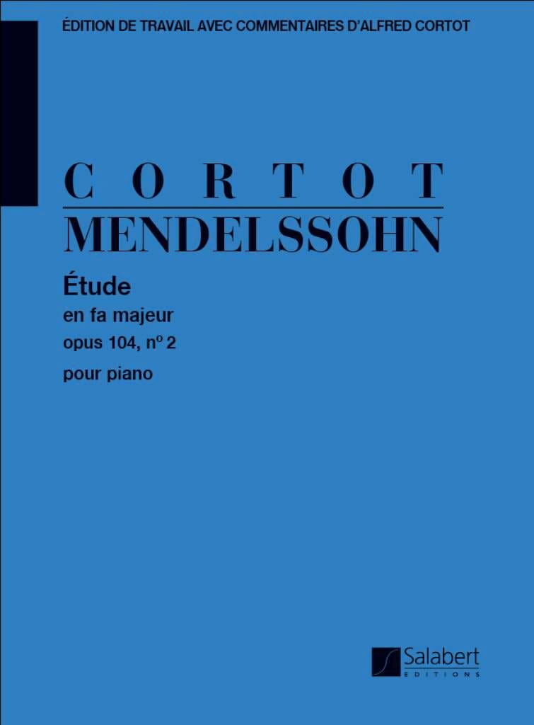 Etude En Fa Majeur Op. 104 N°2 MENDELSSOHN Partition Piano
