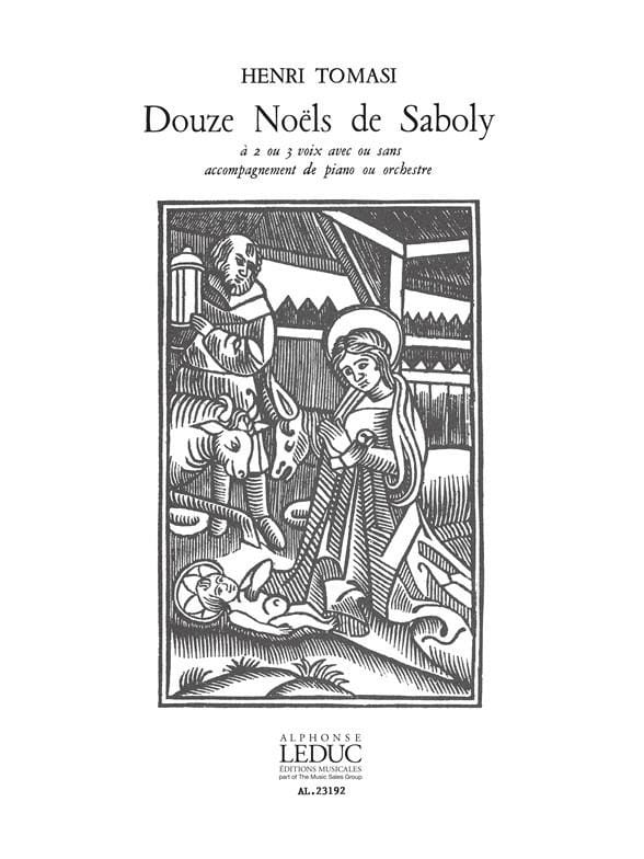 12 Noëls de Saboly TOMASI Partition Chœur