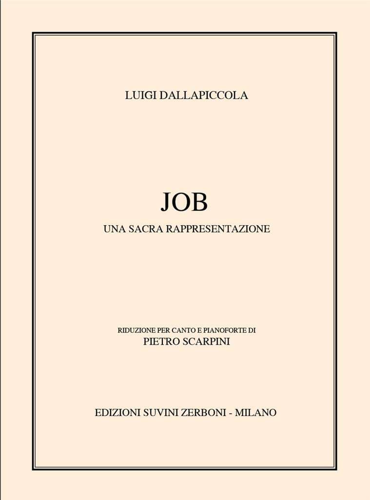 Job Luigi Dallapiccola Partition OpĂ©ras