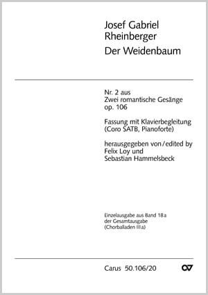 Der Weidenbaum RHEINBERGER Partition