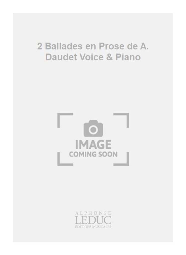 2 Ballades En Prose TOMASI Partition Chœur