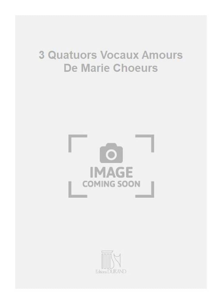 Amours de Marie Op. 114-3 Henri Busser Partition Chœur