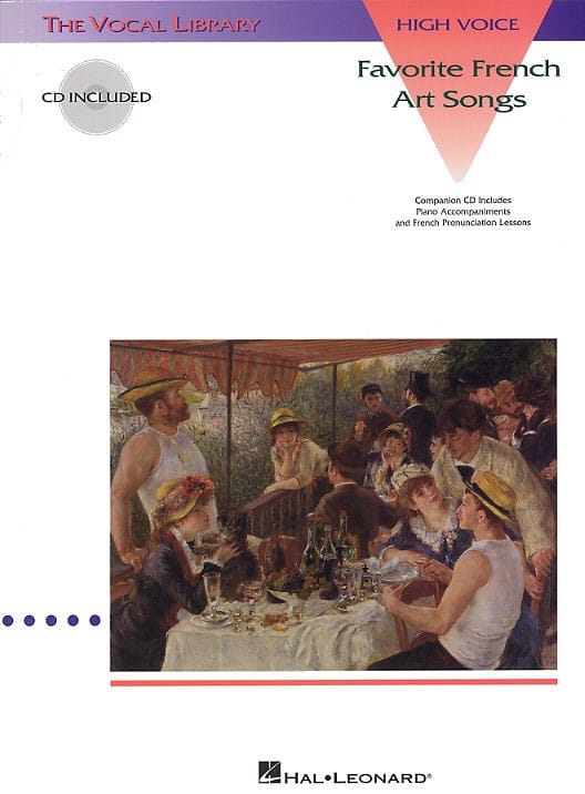 Favorite French Art Songs. Voix Haute Partition Mélodies