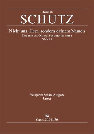 Nicht uns, Herr, sondern deinem Namen SWV 43 - SCHUTZ - Partition